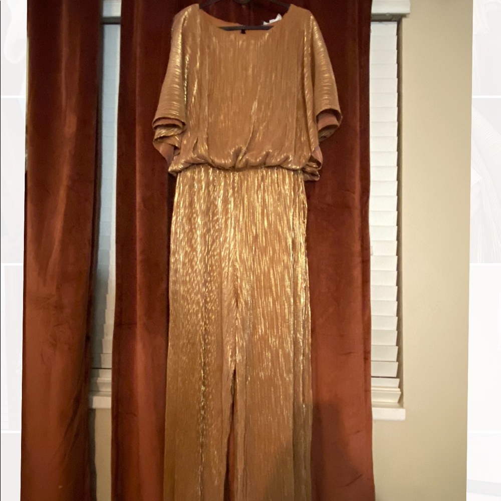 Piper&Scoot Metallic Bronze Romper